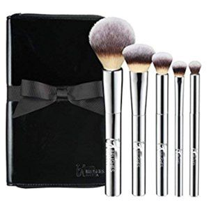 🆕NIP IT COSMETICS YOUR BEAUTIFUL BASICS AIRBRUSH 101 5 PC MAKEUP BRUSH SET NIP